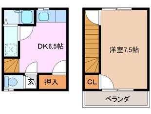 津駅 徒歩29分 1階の物件間取画像